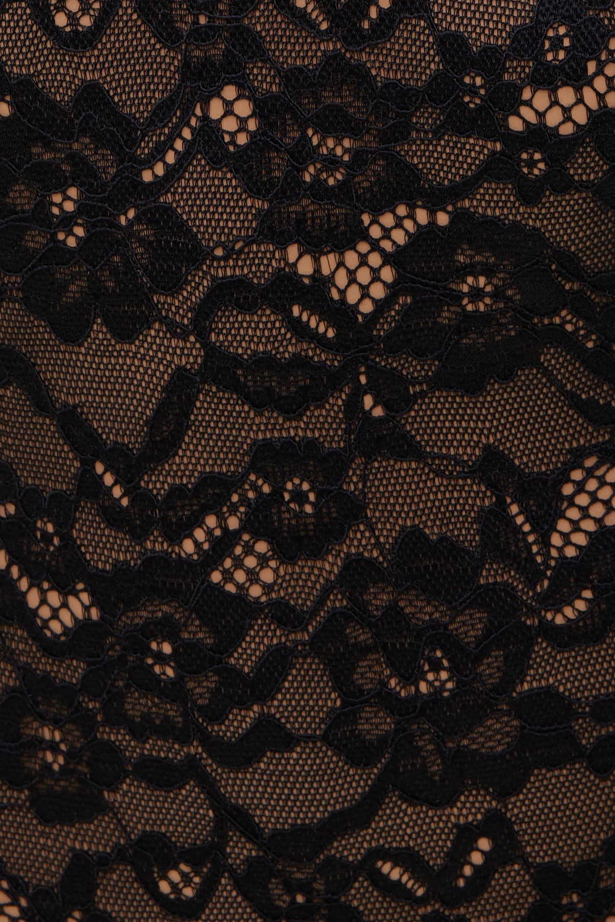 Dynamite Website Shop | Lace Plunge Bodysuit Black