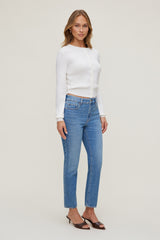 Dynamite Store | Frenchie High Rise Slim Leg Jeans Blue