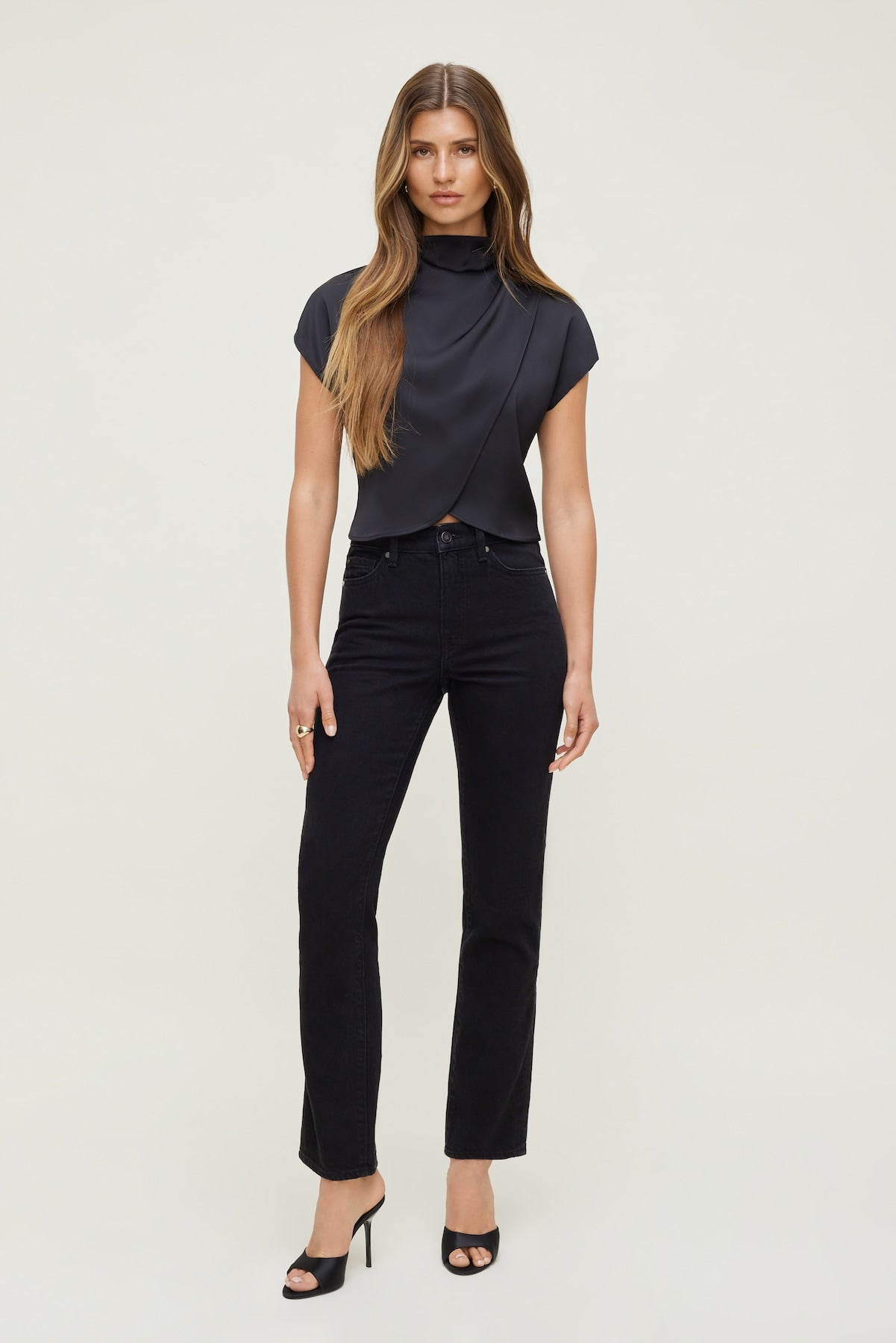 Dynamite Outlets | Frenchie High Rise Slim Leg Jeans Black