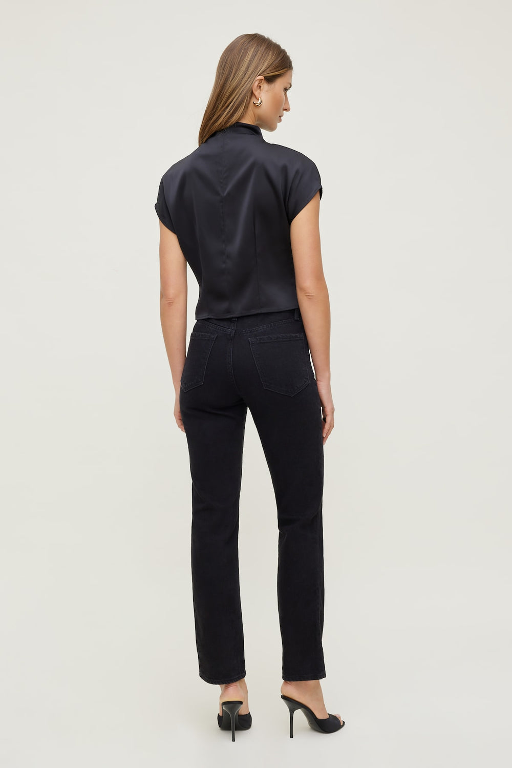 Dynamite Outlets | Frenchie High Rise Slim Leg Jeans Black