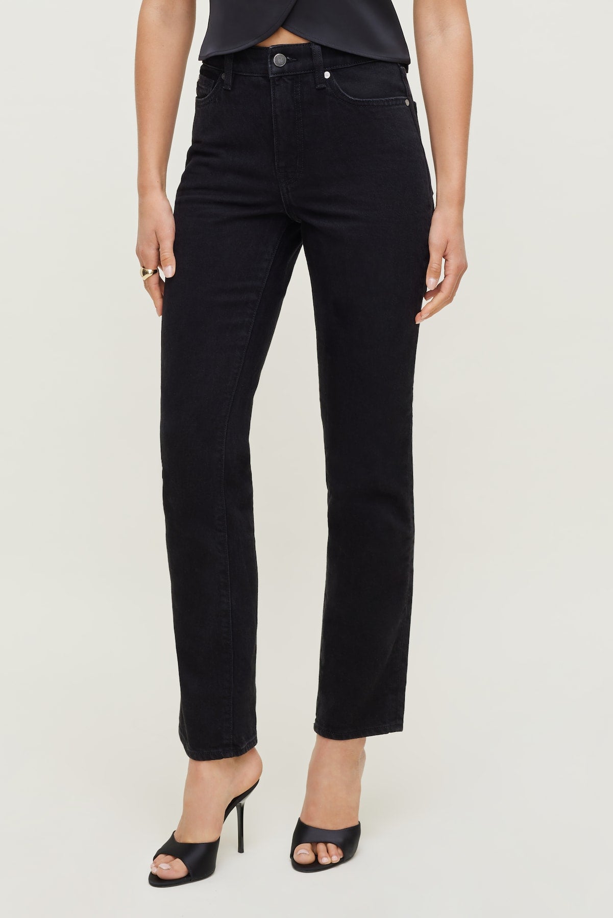 Dynamite Outlets | Frenchie High Rise Slim Leg Jeans Black