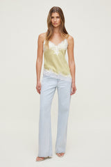 Dynamite US | Heidi High Rise Wide Leg Jeans Blue