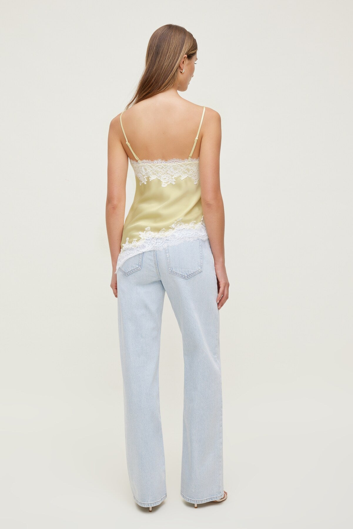 Dynamite US | Heidi High Rise Wide Leg Jeans Blue
