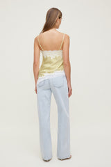 Dynamite US | Heidi High Rise Wide Leg Jeans Blue