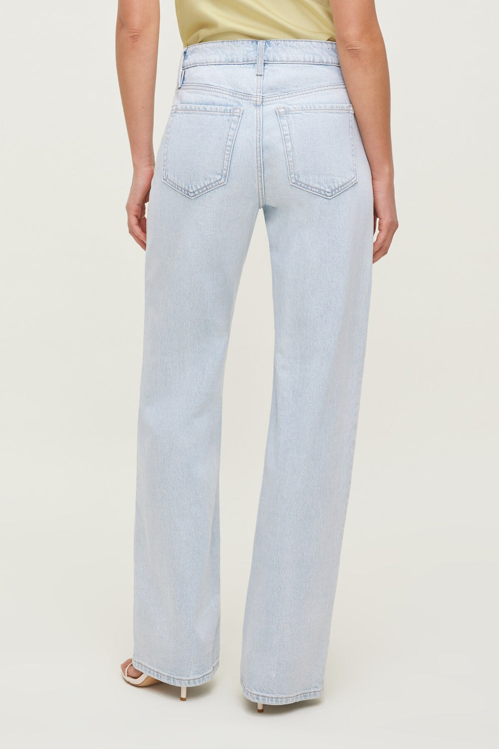 Dynamite US | Heidi High Rise Wide Leg Jeans Blue