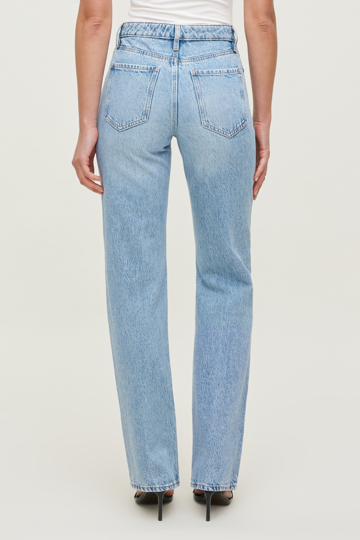 Dynamite On Sale | Cara High Rise Straight Leg Jeans Blue