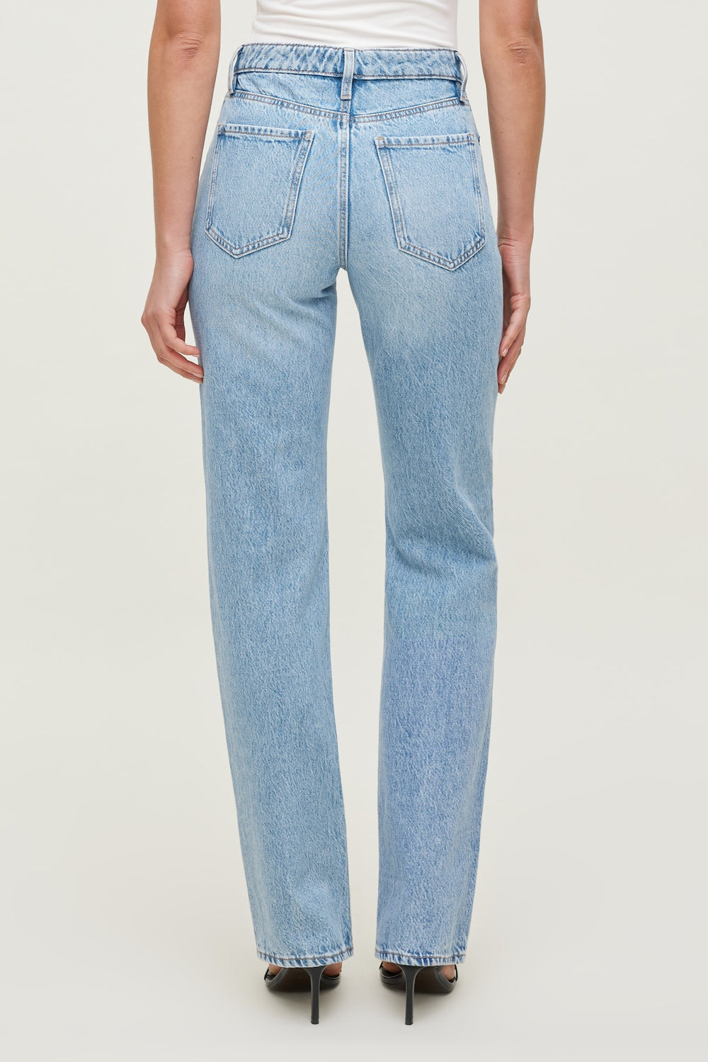 Dynamite On Sale | Cara High Rise Straight Leg Jeans Blue
