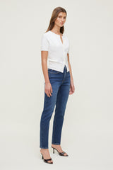 Dynamite Discount | Frenchie Stretch High Rise Slim Leg Jeans Blue