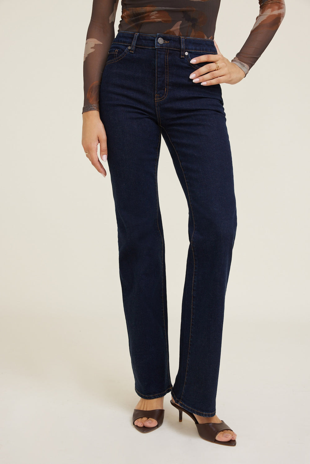 Dynamite Store | Elodie Stretch High Rise Bootcut Jeans Blue