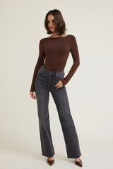 Dynamite Outlets | Elodie Stretch High Rise Bootcut Jeans Black