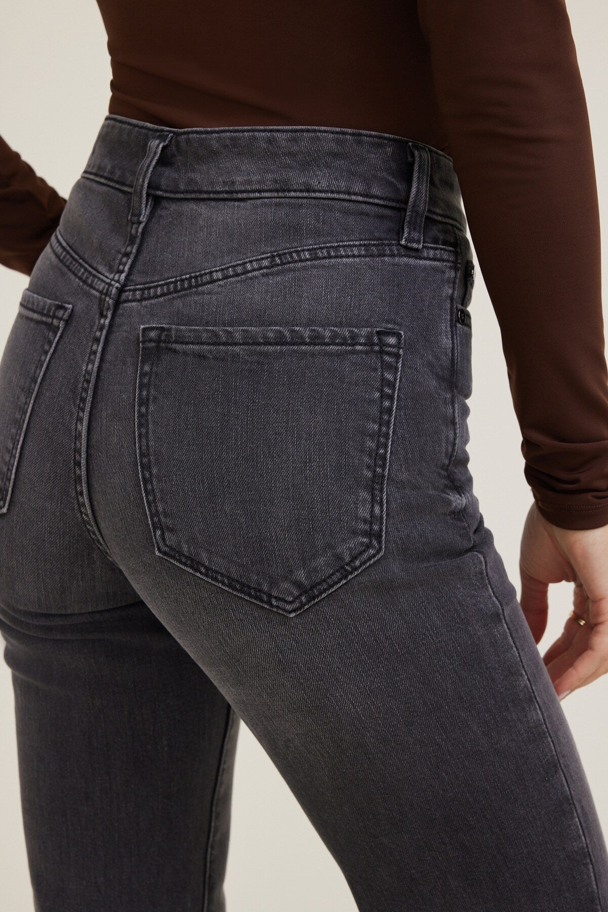 Dynamite Outlets | Elodie Stretch High Rise Bootcut Jeans Black
