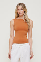 Dynamite Online | Nola Sculpt Tank Top Orange