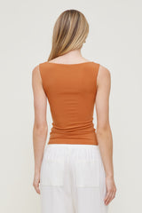 Dynamite Online | Nola Sculpt Tank Top Orange