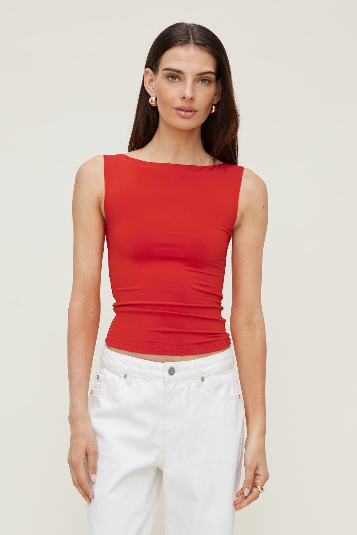 Dynamite Outlet | Nola Sculpt Tank Top Red