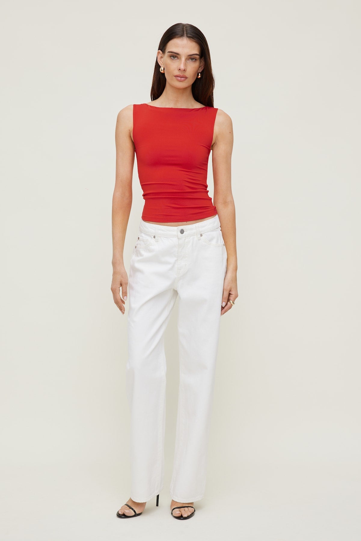 Dynamite Outlet | Nola Sculpt Tank Top Red