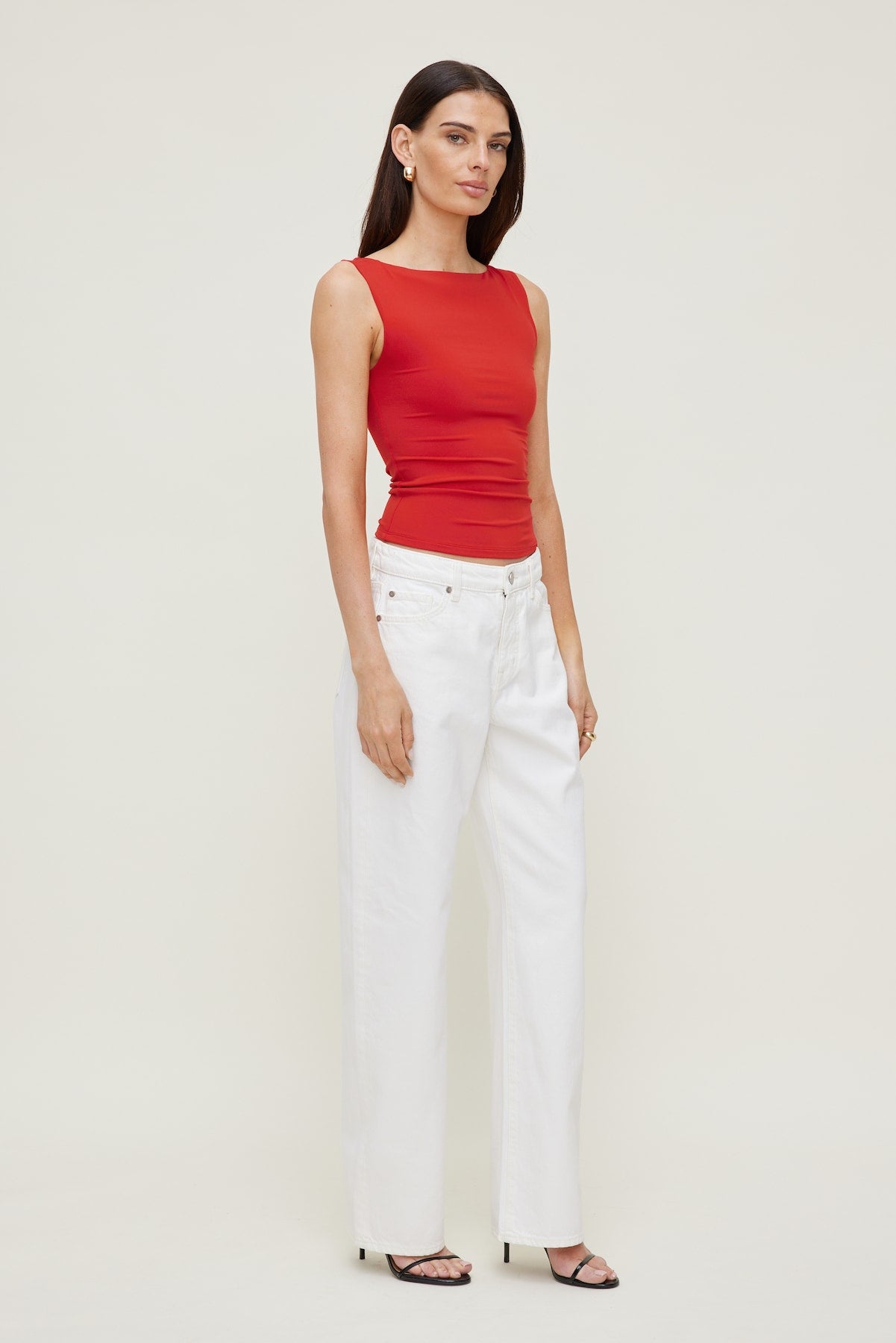 Dynamite Outlet | Nola Sculpt Tank Top Red