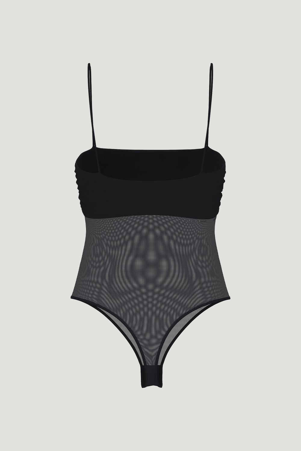 Dynamite US | Bandeau Sheer Mesh Bodysuit Black