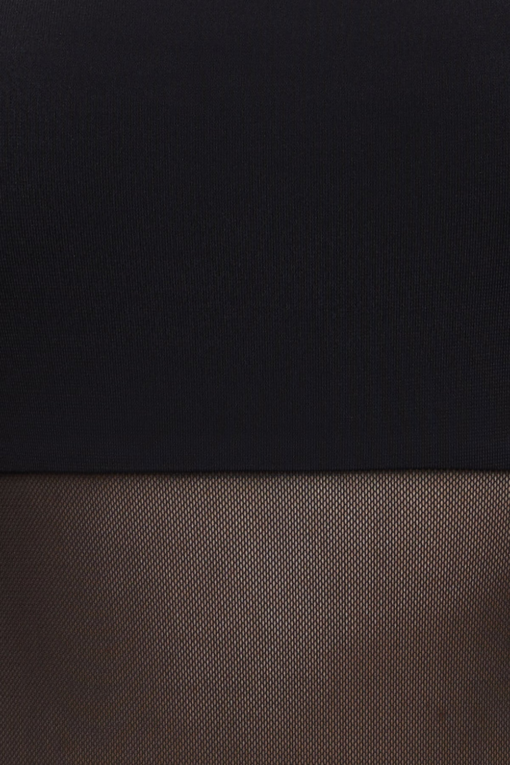 Dynamite US | Bandeau Sheer Mesh Bodysuit Black