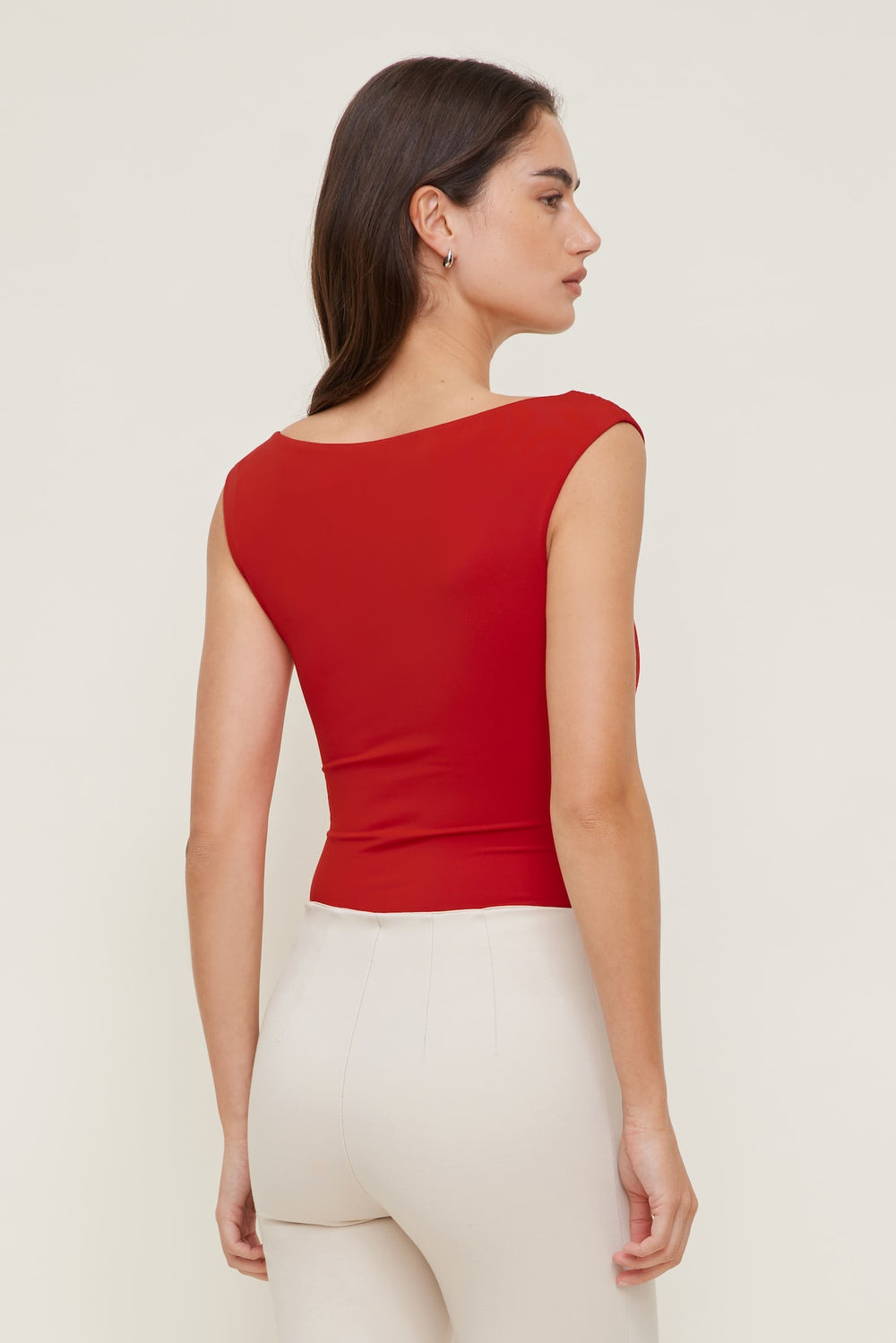 Dynamite On Sale | Sculpt Plunge Sweetheart Bodysuit Red