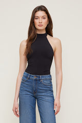Dynamite Online | Sculpt Halter Neck Bodysuit Black
