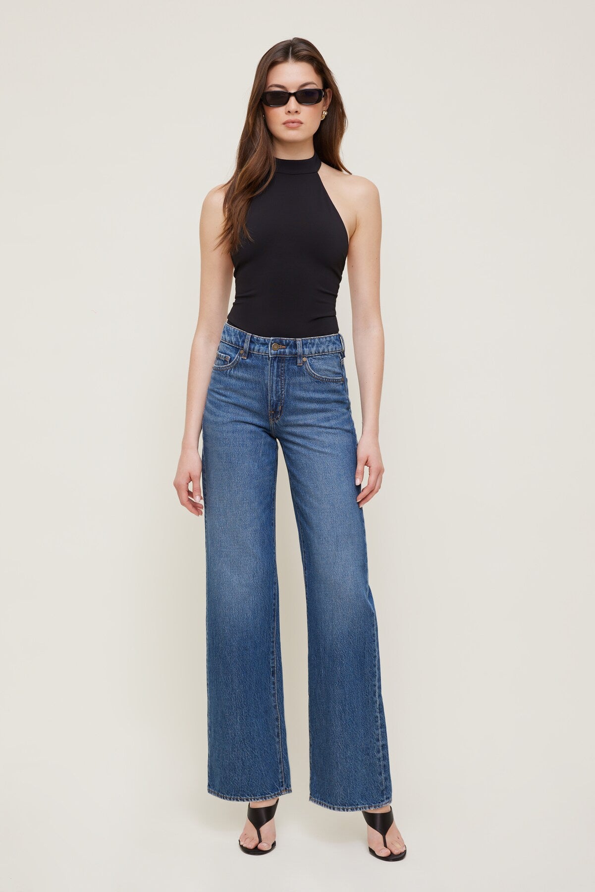Dynamite Online | Sculpt Halter Neck Bodysuit Black
