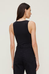 Dynamite Outlets | Sculpt Plunging V Neck Bodysuit Black