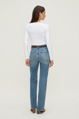 Dynamite On Sale | Sculpt Crewneck Bodysuit White