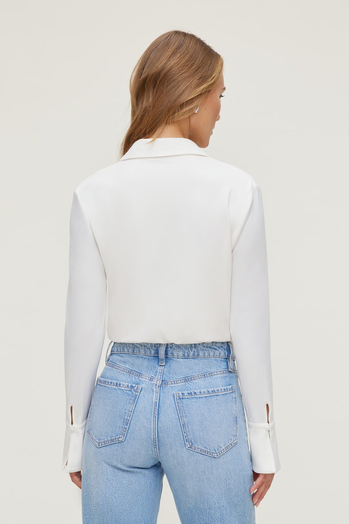 Dynamite Discount | Sculpt Collared Bodysuit Beige