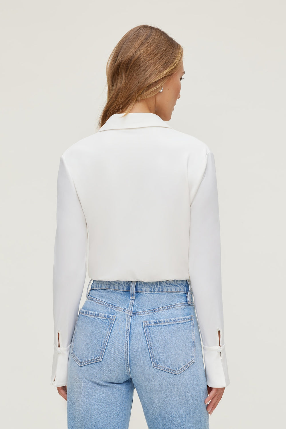 Dynamite Discount | Sculpt Collared Bodysuit Beige
