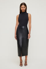 Dynamite Outlet | Sculpt Mock Neck Sleeveless Bodysuit Black
