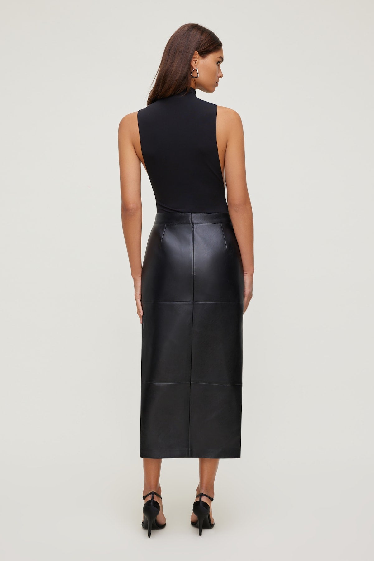 Dynamite Outlet | Sculpt Mock Neck Sleeveless Bodysuit Black