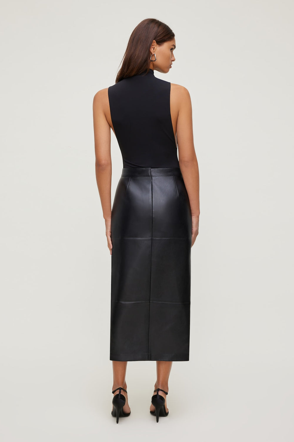 Dynamite Outlet | Sculpt Mock Neck Sleeveless Bodysuit Black