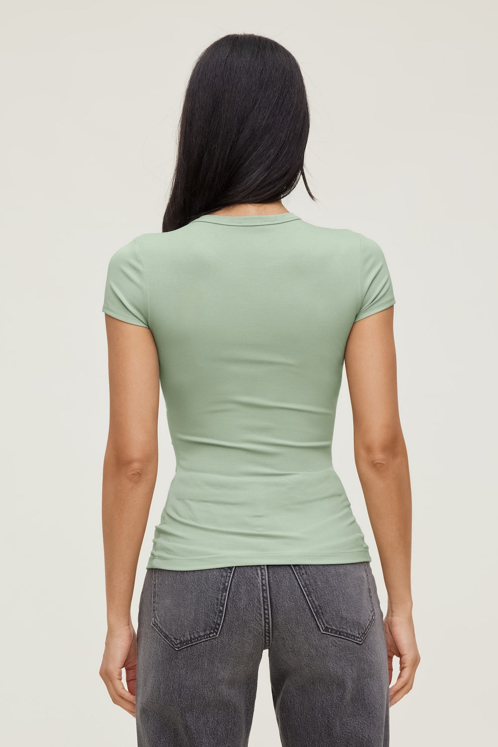Dynamite Online | Rumi Crewneck T Shirt Green