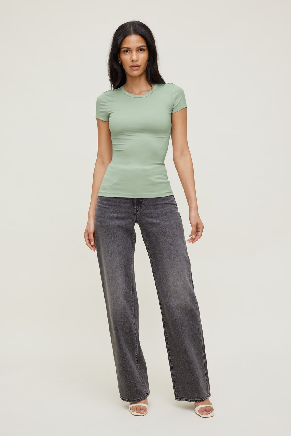 Dynamite Online | Rumi Crewneck T Shirt Green