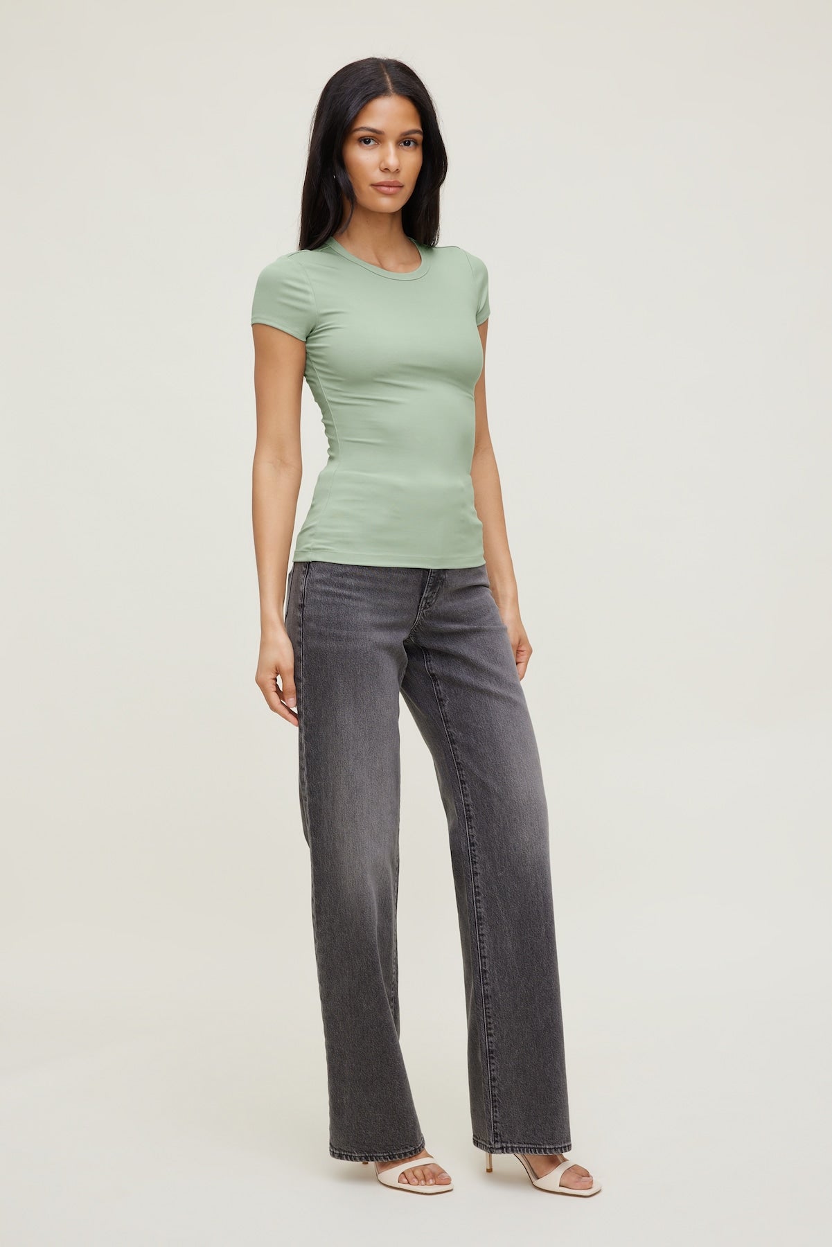 Dynamite Online | Rumi Crewneck T Shirt Green