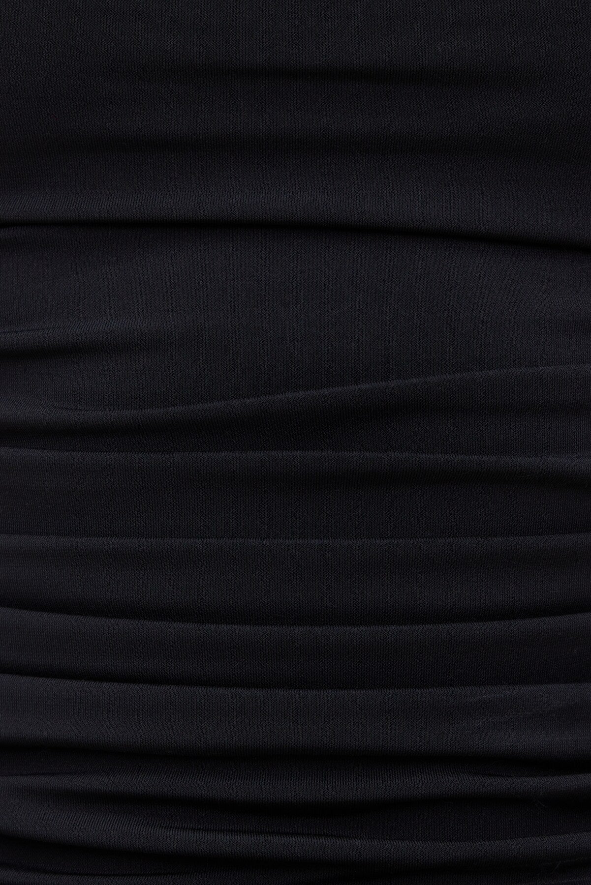 Dynamite Discount | Sculpt Shirred T Shirt Black