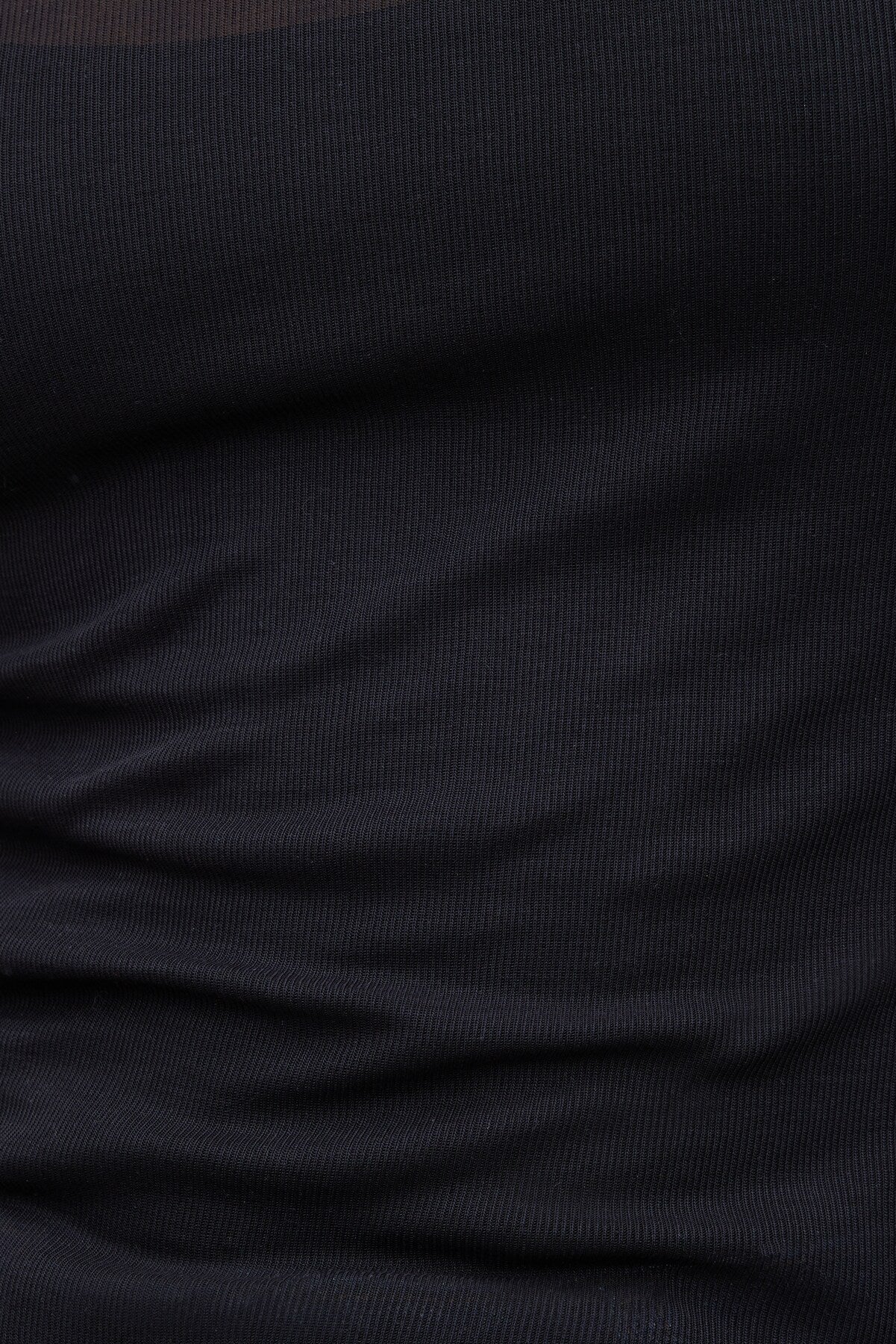 Dynamite Website Shop | Sheer Layered Cami and Long Sleeve T Shirt Black