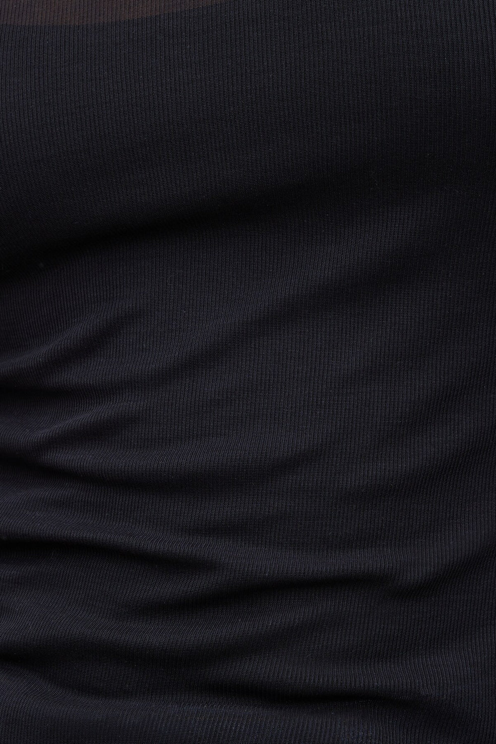 Dynamite Website Shop | Sheer Layered Cami and Long Sleeve T Shirt Black