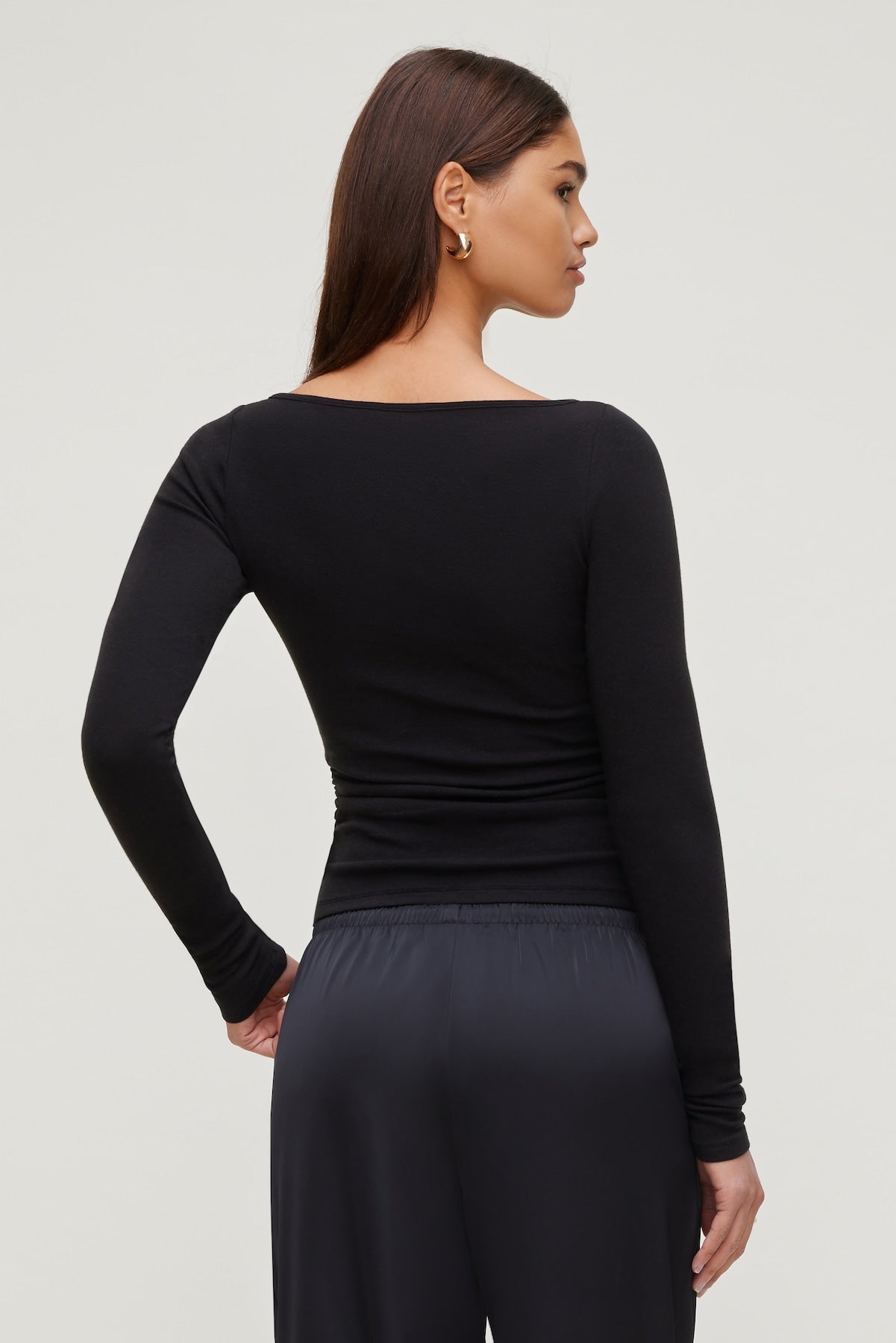 Dynamite On Sale | Stella Long Sleeve T Shirt Black