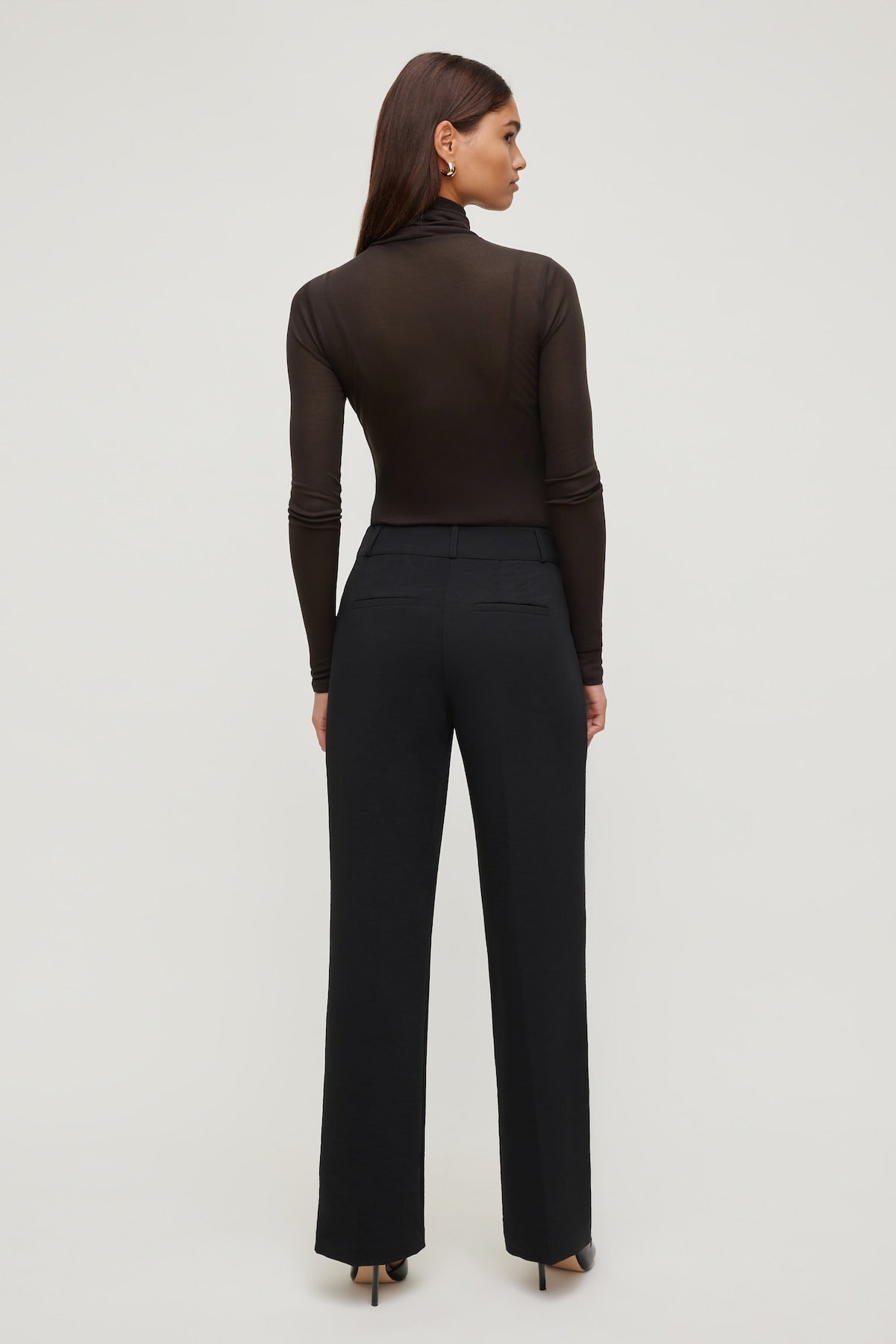 Dynamite Store | Sheer Layered Cami and Turtleneck Brown