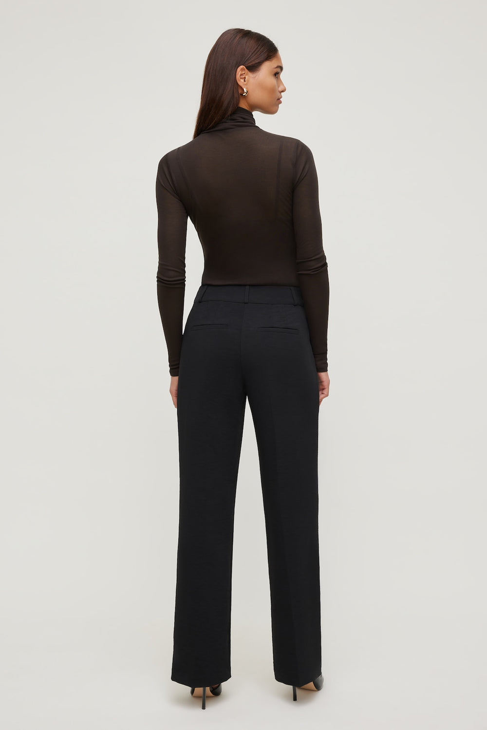 Dynamite Store | Sheer Layered Cami and Turtleneck Brown