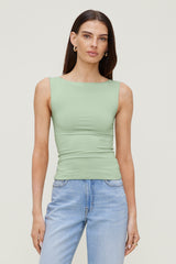 Dynamite On Sale | Nola Sculpt Tank Top Green