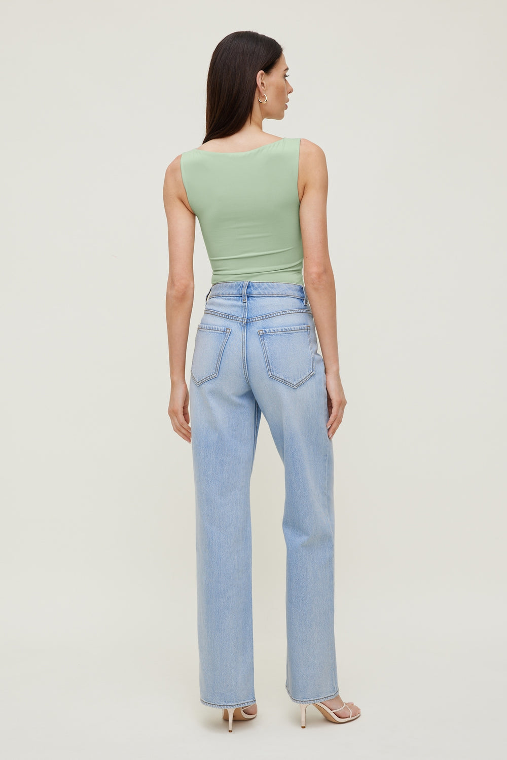 Dynamite On Sale | Nola Sculpt Tank Top Green