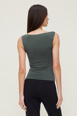 Dynamite Outlet | Nola Sculpt Tank Top Green