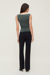 Dynamite Outlet | Nola Sculpt Tank Top Green