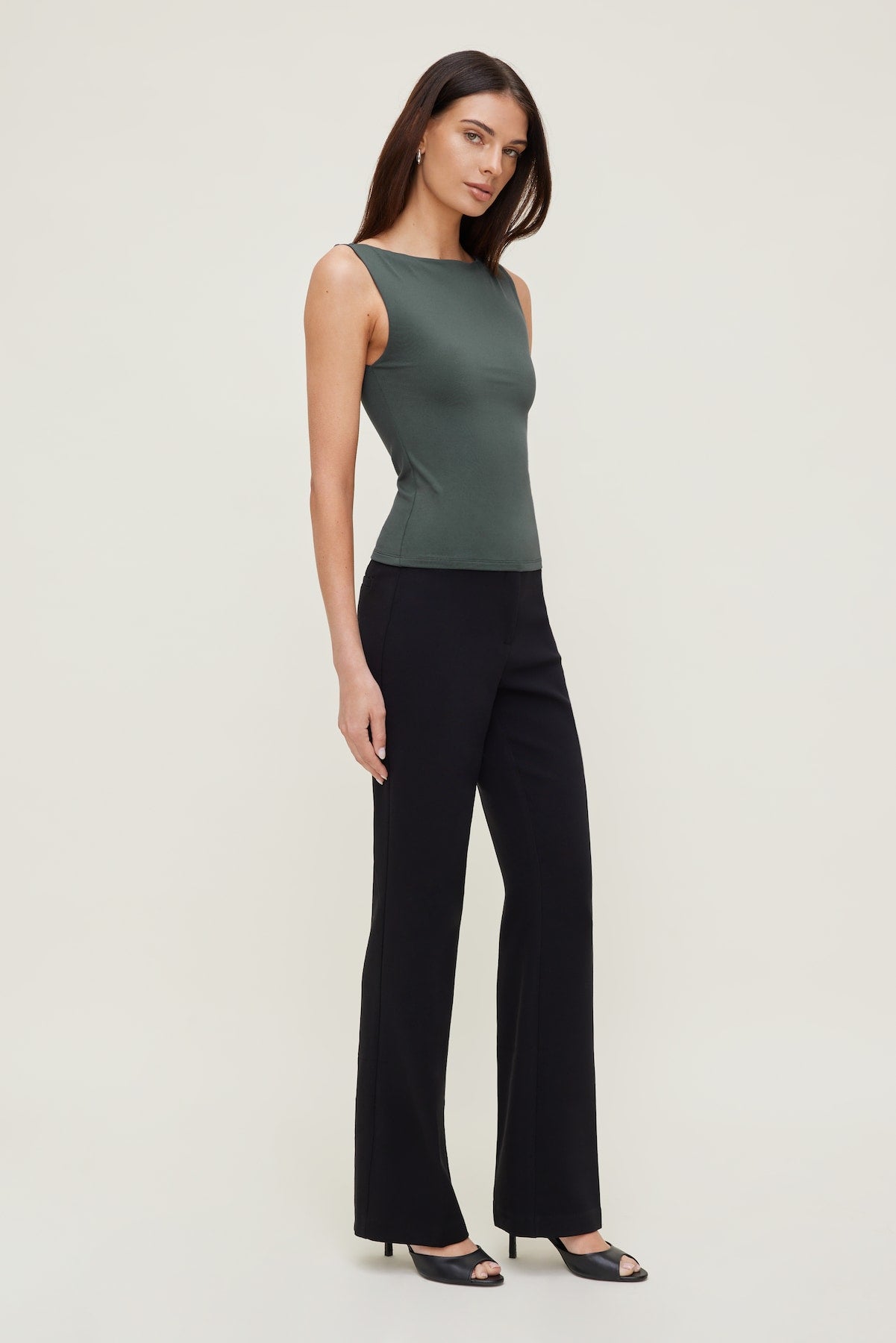Dynamite Outlet | Nola Sculpt Tank Top Green