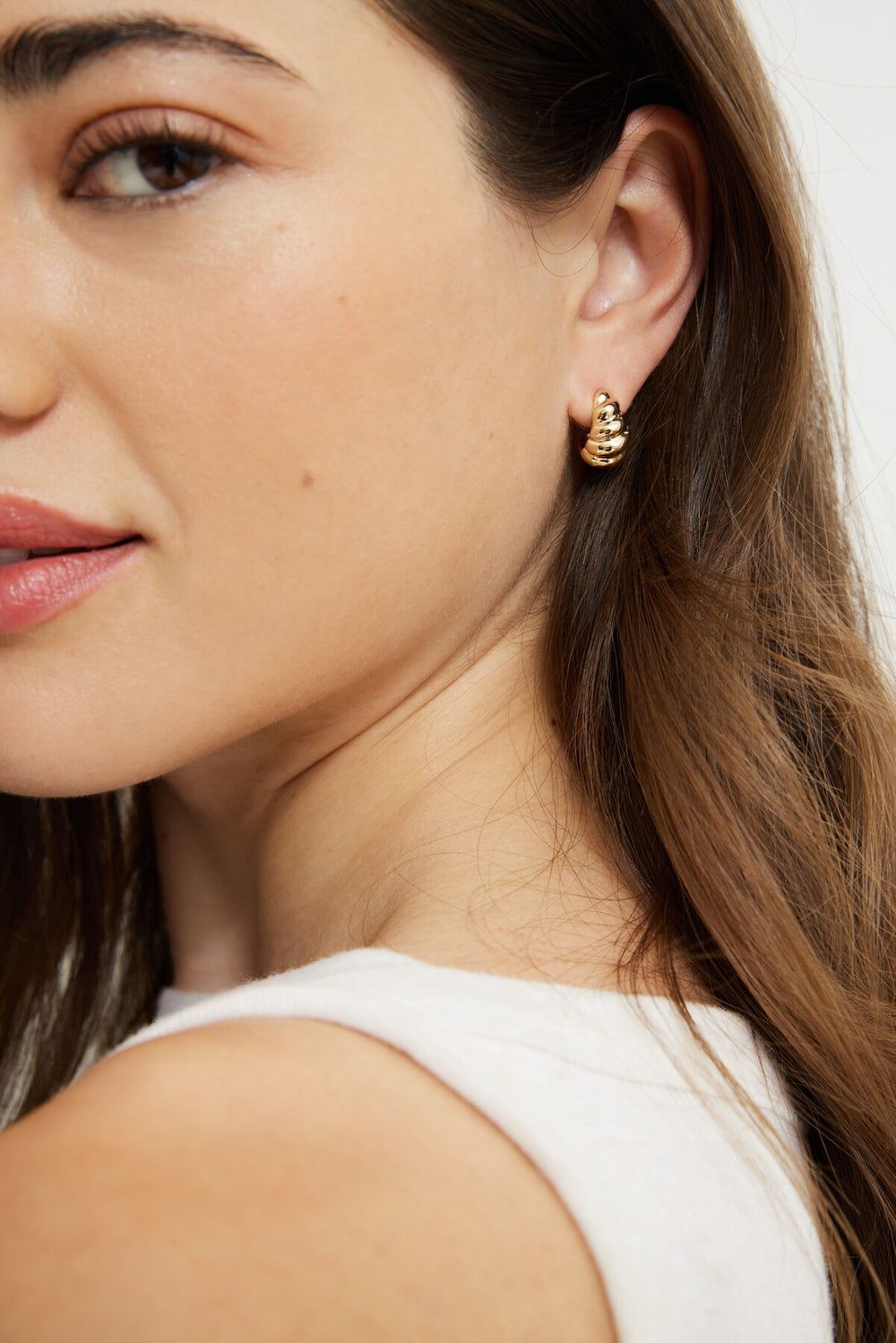 Dynamite Online | 3-Pack Huggie Hoop Earrings Yellow
