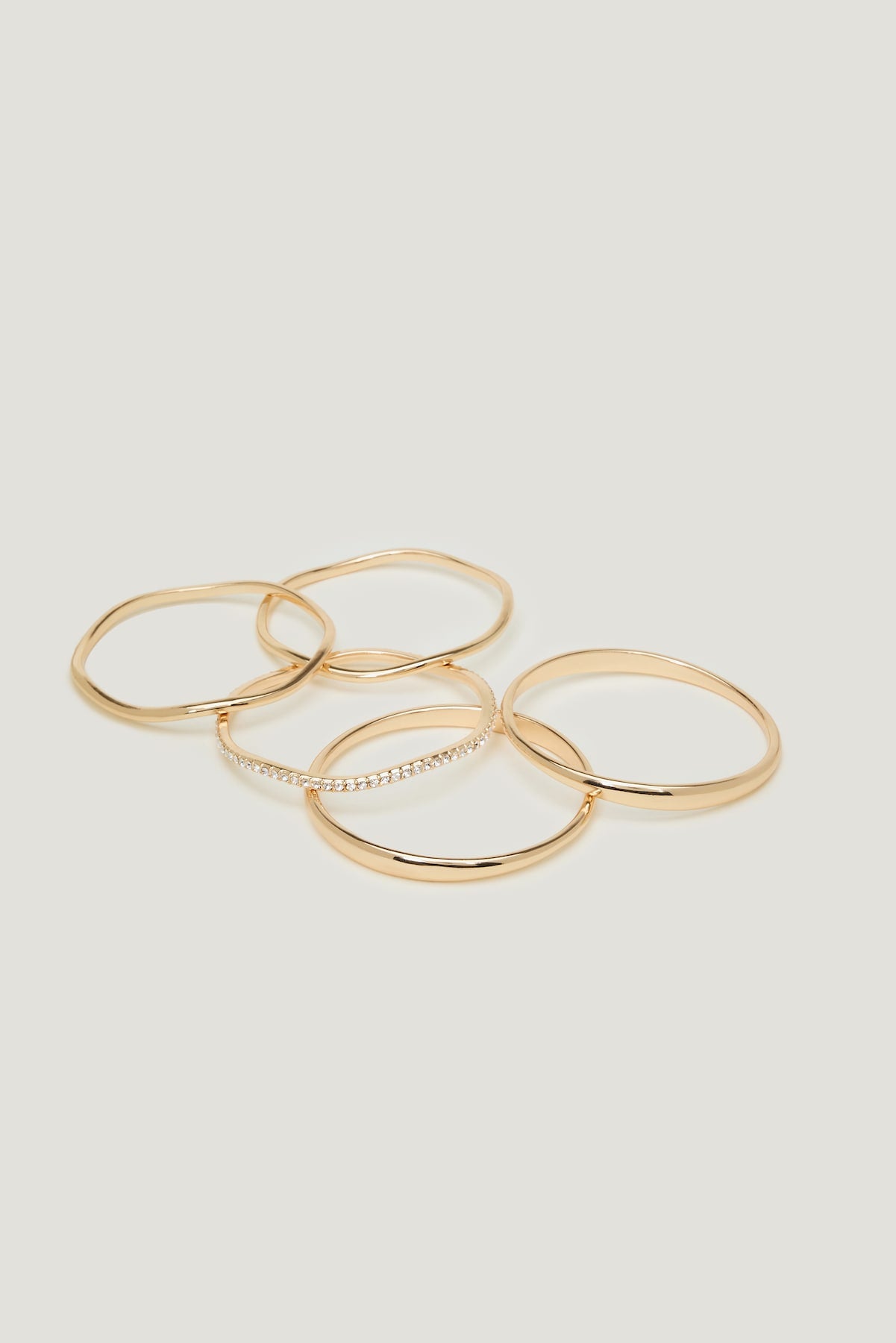 Dynamite Discount | 5 Pack Gem Bangles Yellow