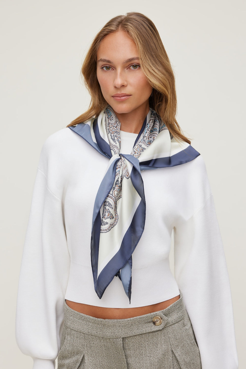 Dynamite Outlets | Satin Feel Scarf Blue