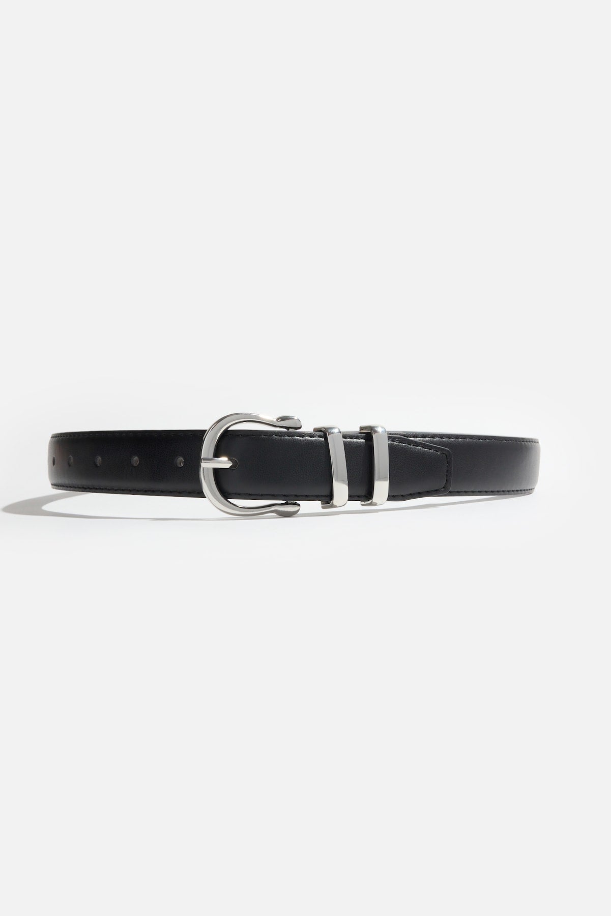 Dynamite US | Classic Faux Leather Belt Black